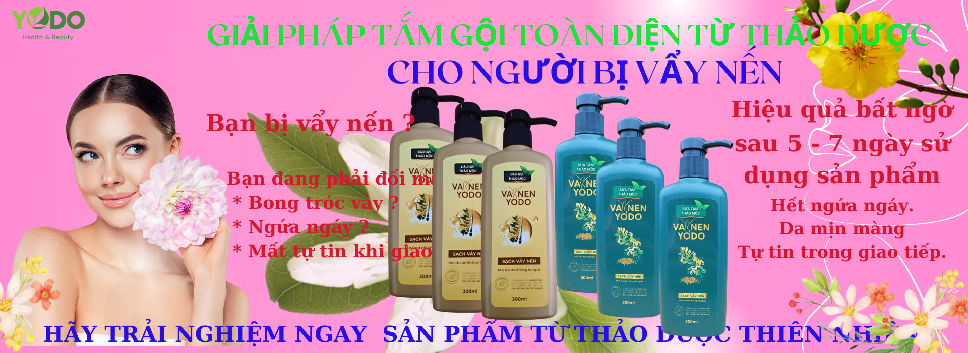 Dầu gội Thảo mộc Vảy nến YoDo